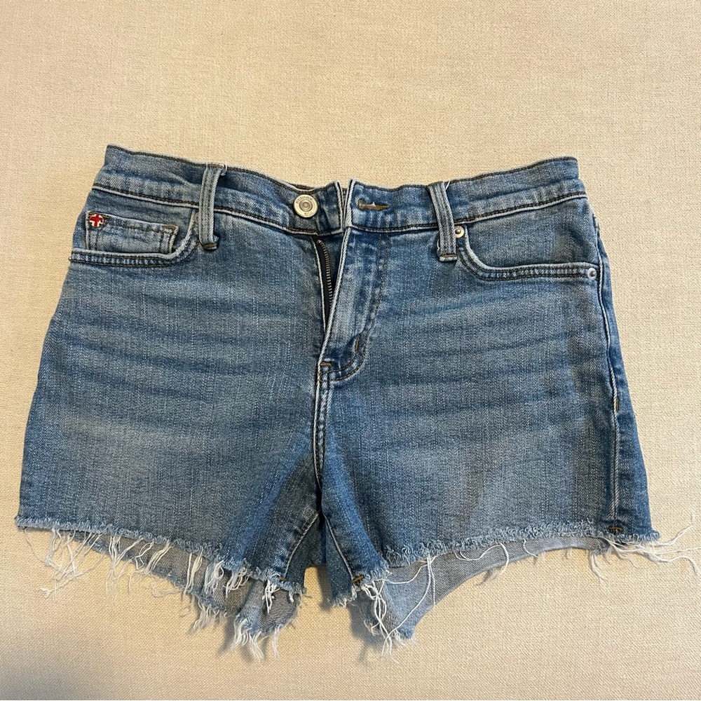 HUDSON Gemma Mid Rise Cut Off Jean Shorts